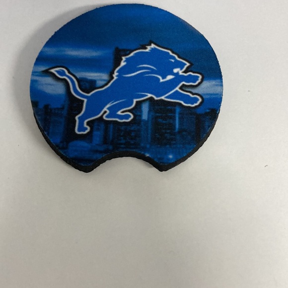 COPY - COPY - Detroit Lions License Plate With Cup Holder Pads - Picture 2 of 4